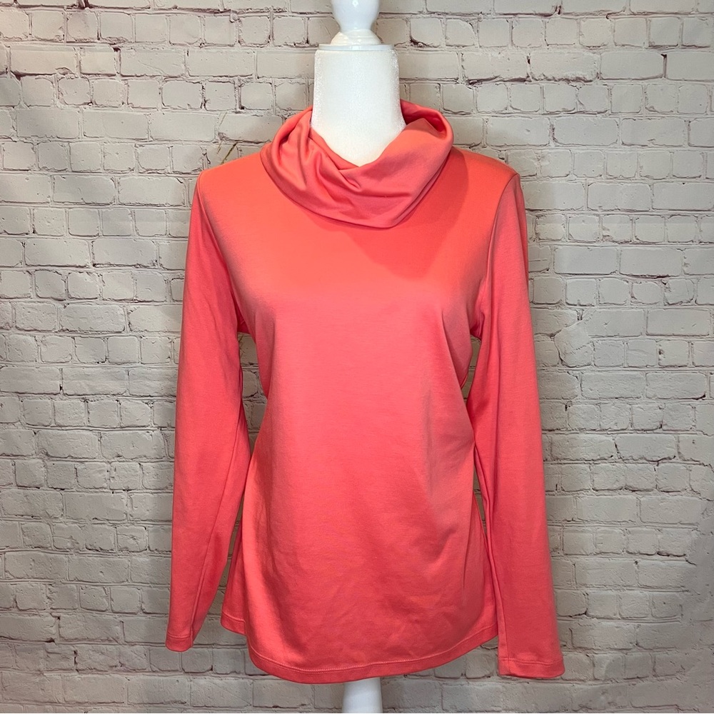 L.L. Bean Coral Cowl Neck Women's Top